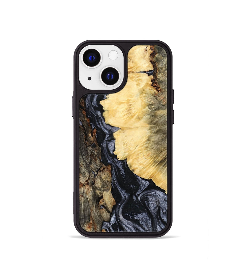 iPhone 13 mini Wood Phone Case - Ofelia (Black & White, 801405)