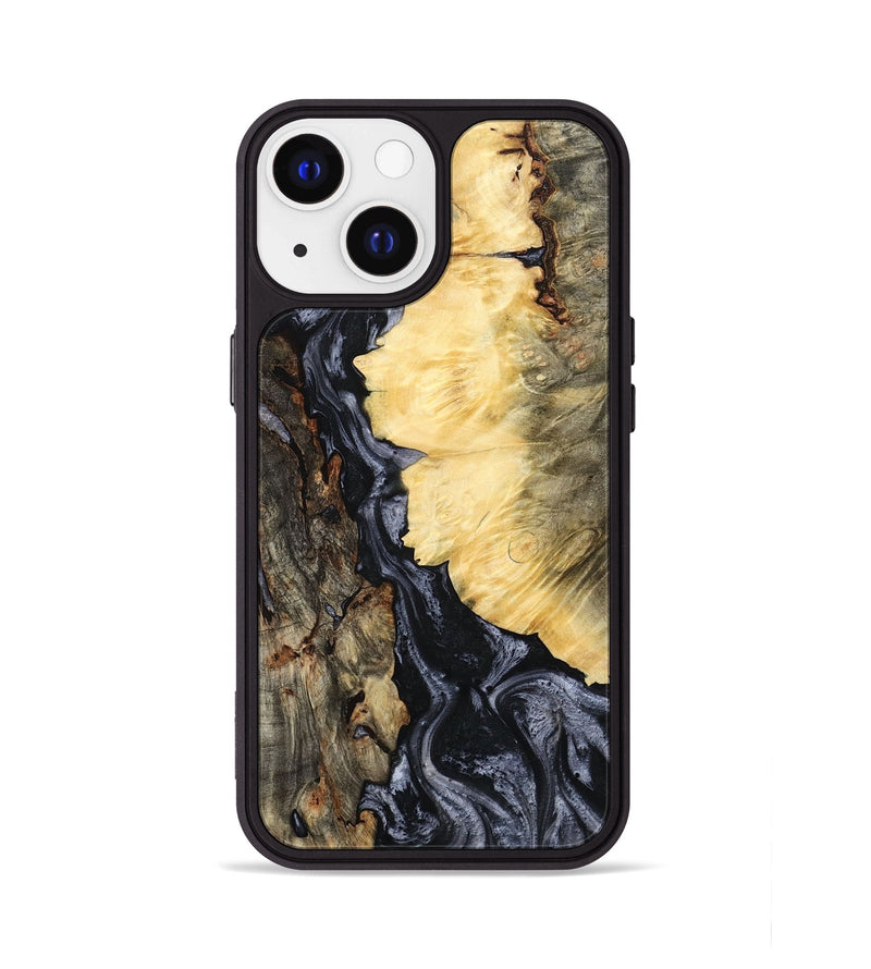 iPhone 13 Wood Phone Case - Ofelia (Black & White, 801405)