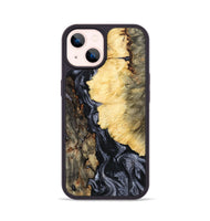 iPhone 14 Wood Phone Case - Ofelia (Black & White, 801405)