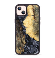iPhone 14 Plus Wood Phone Case - Ofelia (Black & White, 801405)