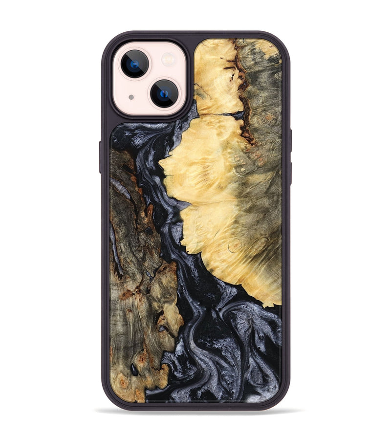 iPhone 14 Plus Wood Phone Case - Ofelia (Black & White, 801405)