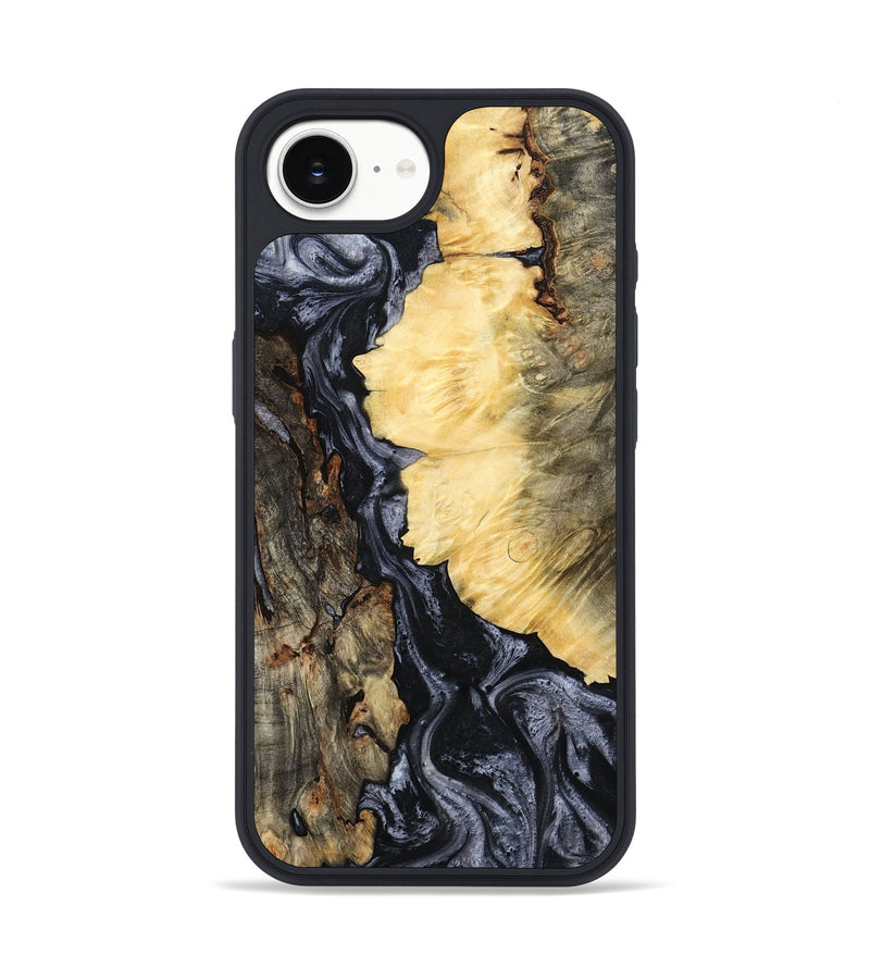 iPhone 16e Wood Phone Case - Ofelia (Black & White, 801405)