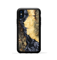 iPhone Xs Wood Phone Case - Ofelia (Black & White, 801405)