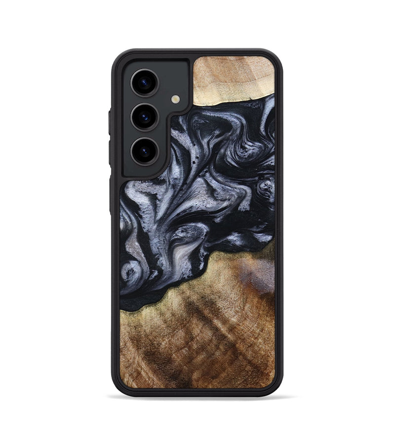 Galaxy S24 Wood Phone Case - Pablo (Black & White, 801406)