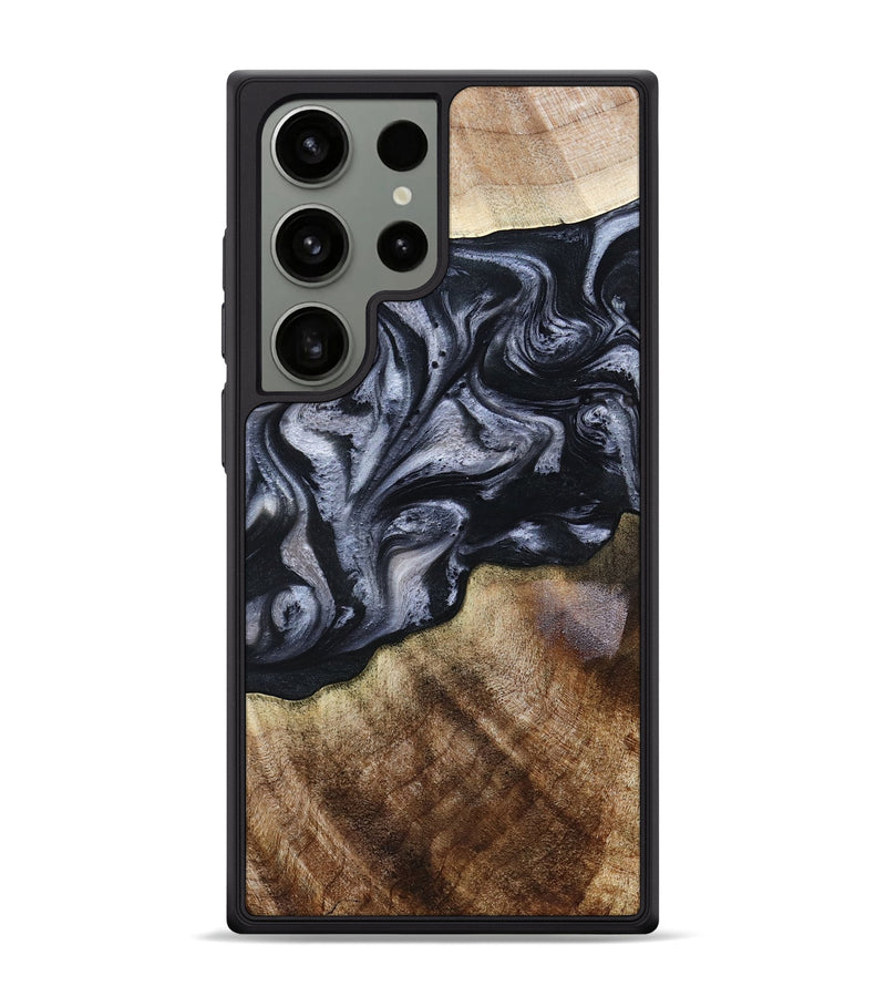 Galaxy S24 Ultra Wood Phone Case - Pablo (Black & White, 801406)