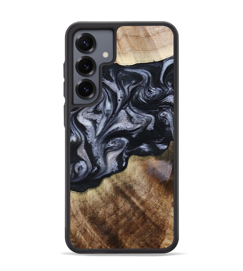 Galaxy S25 Plus Wood Phone Case - Pablo (Black & White, 801406)