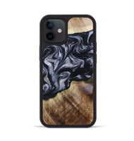 iPhone 12 Wood Phone Case - Pablo (Black & White, 801406)