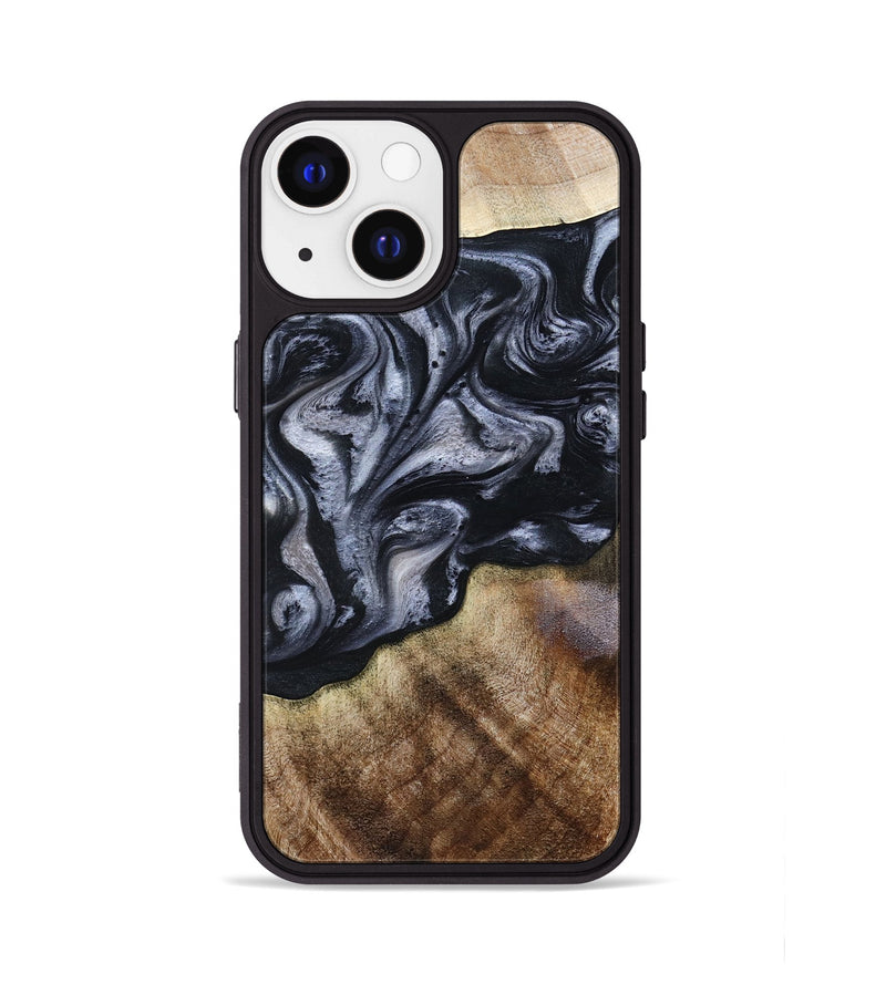 iPhone 13 Wood Phone Case - Pablo (Black & White, 801406)