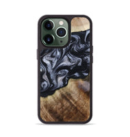iPhone 13 Pro Wood Phone Case - Pablo (Black & White, 801406)
