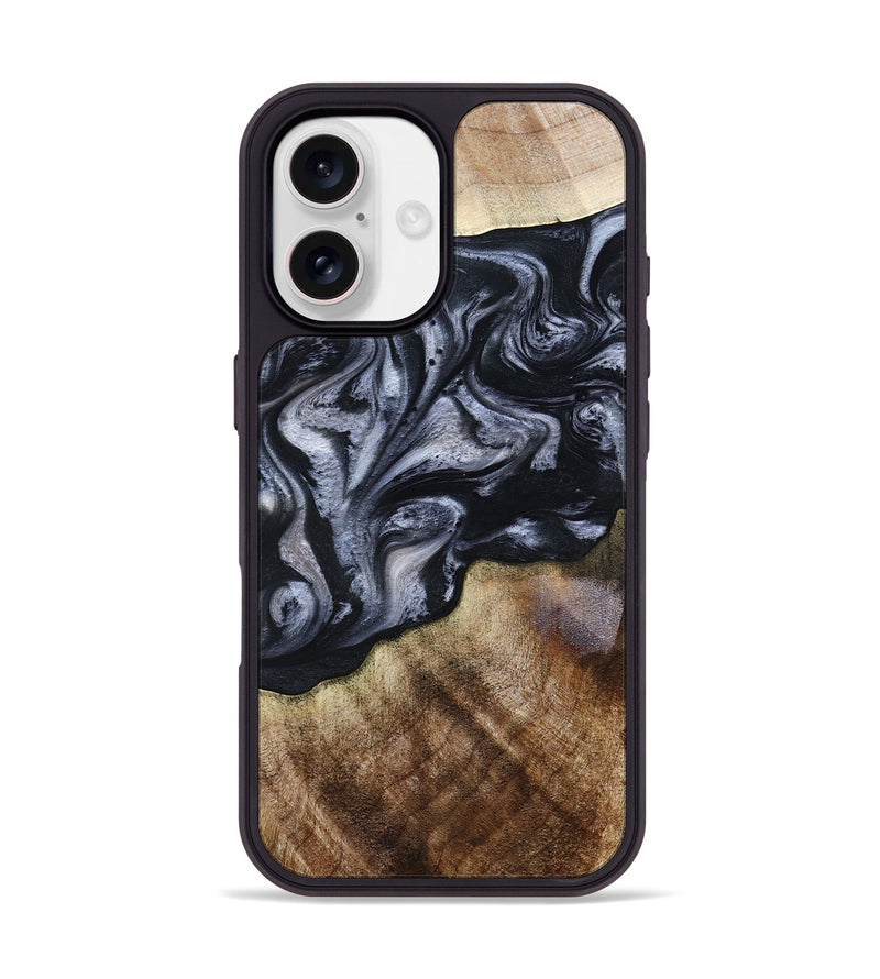 iPhone 17 Wood Phone Case - Pablo (Black & White, 801406)