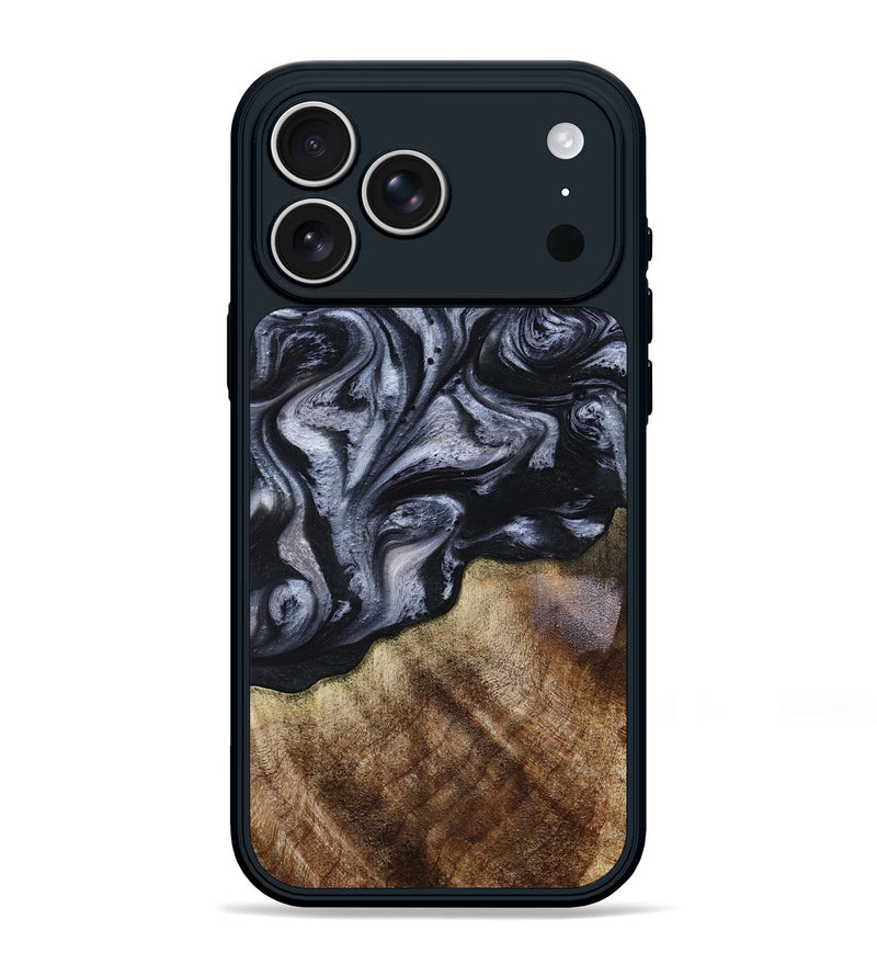 iPhone 17 Pro Max Wood Phone Case - Pablo (Black & White, 801406)