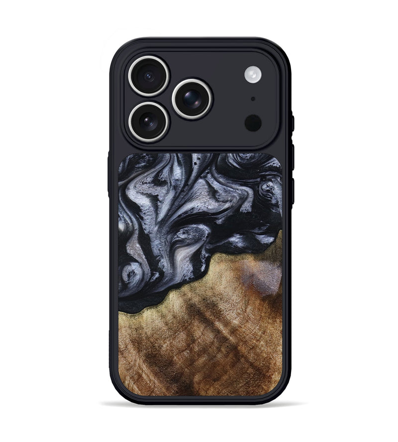 iPhone 17 Pro Wood Phone Case - Pablo (Black & White, 801406)