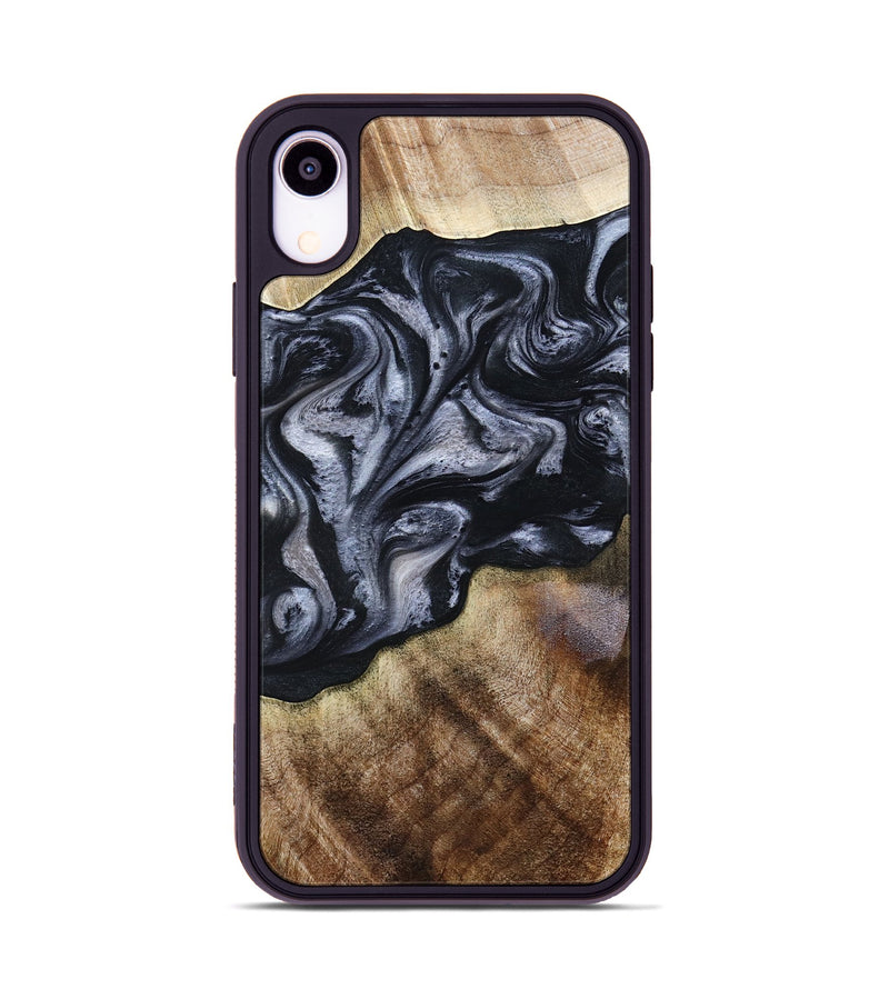 iPhone Xr Wood Phone Case - Pablo (Black & White, 801406)