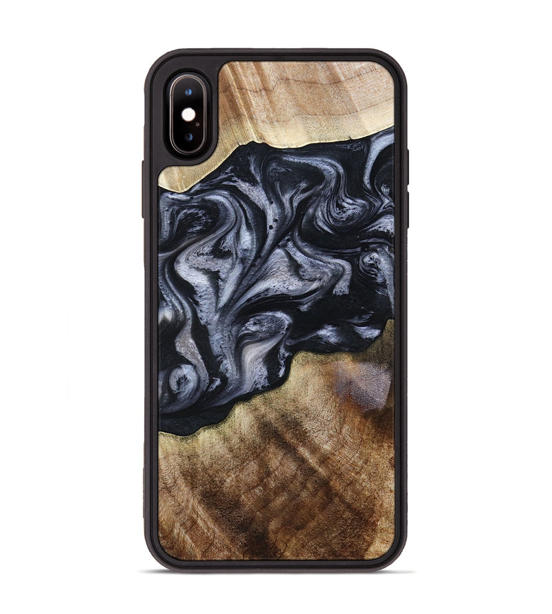 iPhone Xs Max Wood Phone Case - Pablo (Black & White, 801406)
