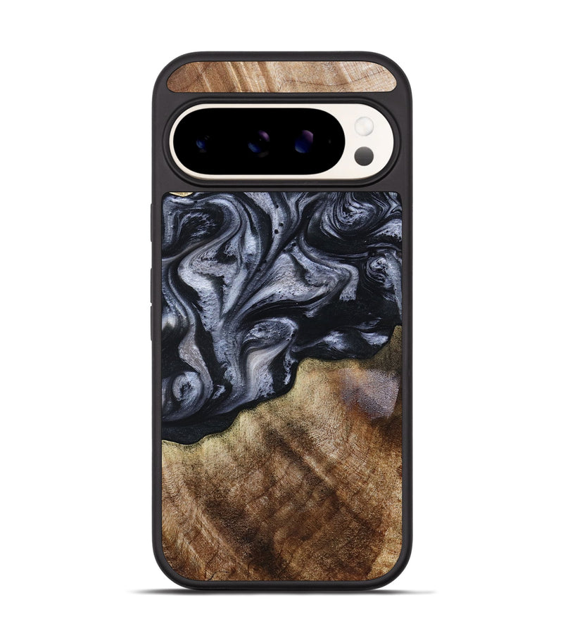 Pixel 9 Pro Wood Phone Case - Pablo (Black & White, 801406)