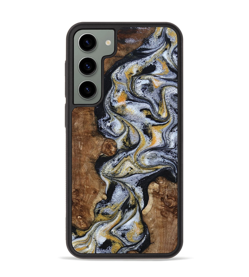 Galaxy S23 Plus Wood Phone Case - Alecia (Black & White, 801407)