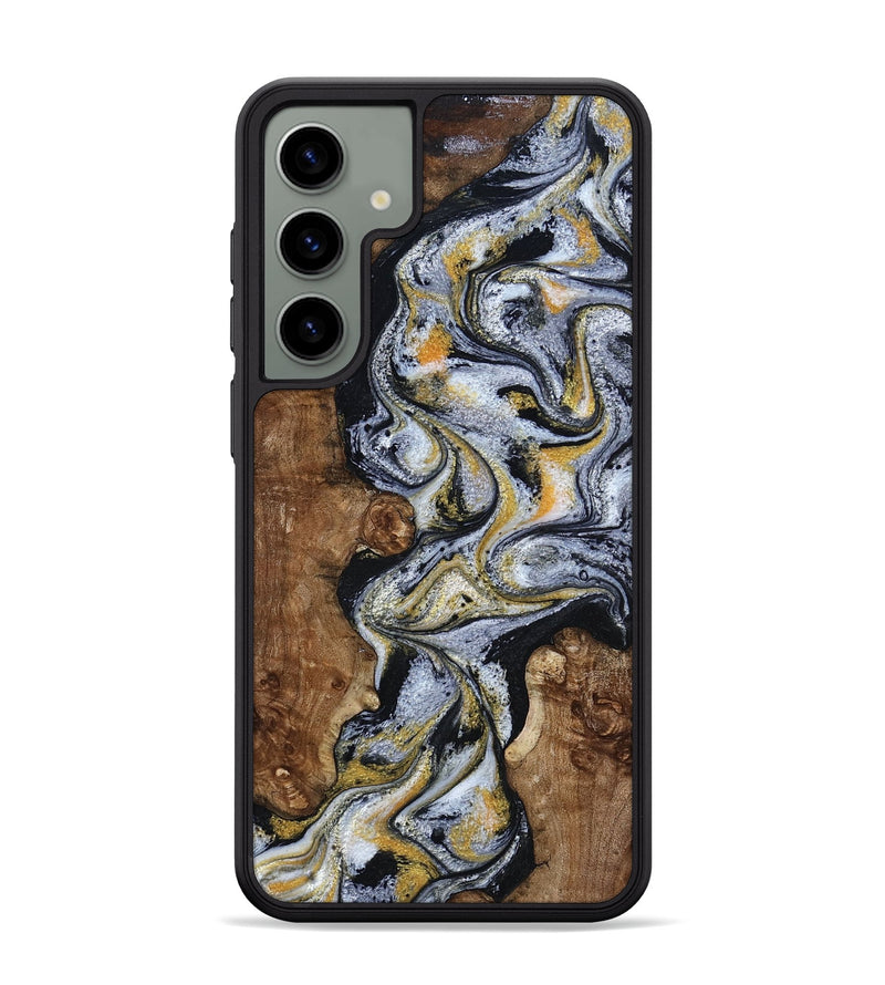 Galaxy S24 Plus Wood Phone Case - Alecia (Black & White, 801407)