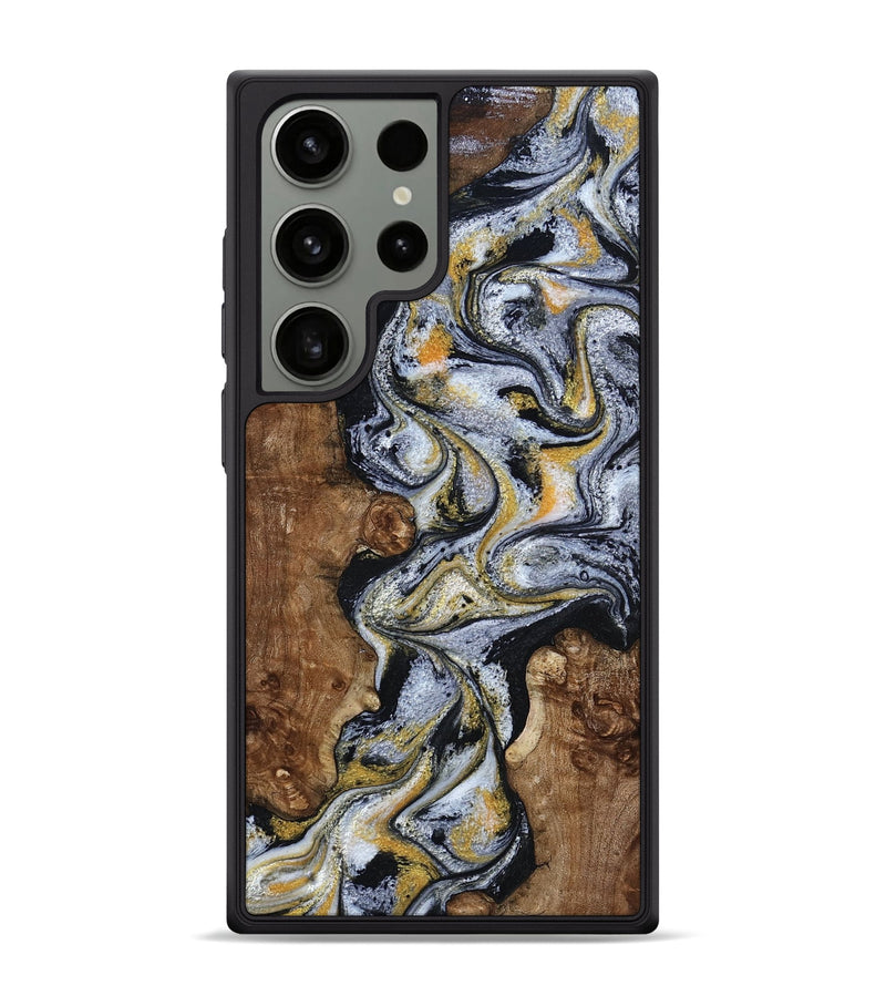 Galaxy S24 Ultra Wood Phone Case - Alecia (Black & White, 801407)