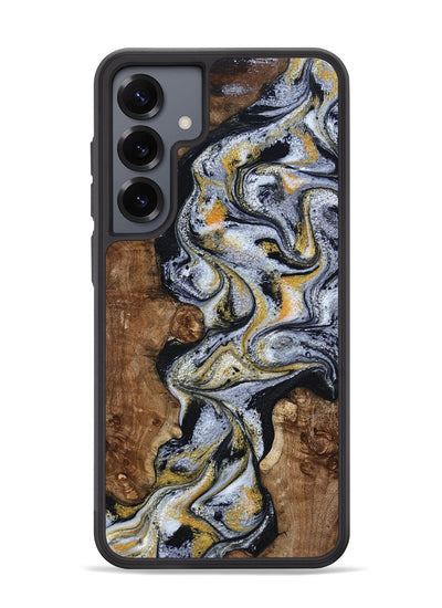 Galaxy S25 Plus Wood Phone Case - Alecia (Black & White, 801407)
