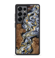 Galaxy S25 Ultra Wood Phone Case - Alecia (Black & White, 801407)