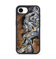 iPhone 16e Wood Phone Case - Alecia (Black & White, 801407)