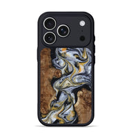 iPhone 17 Pro Wood Phone Case - Alecia (Black & White, 801407)