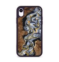 iPhone Xr Wood Phone Case - Alecia (Black & White, 801407)