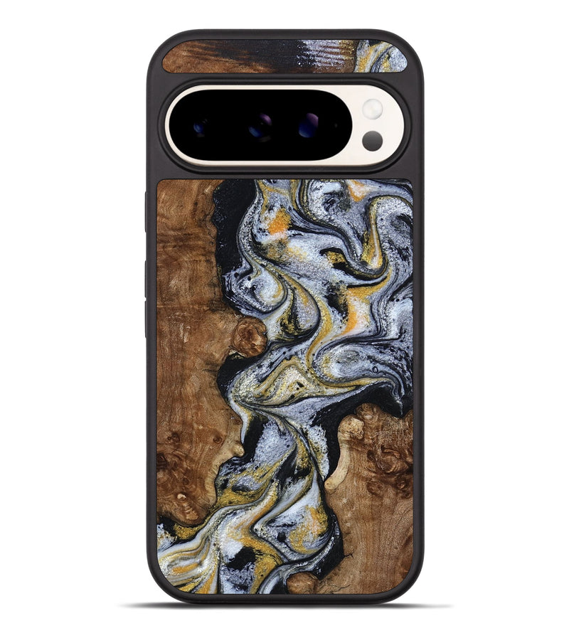 Pixel 9 Pro XL Wood Phone Case - Alecia (Black & White, 801407)