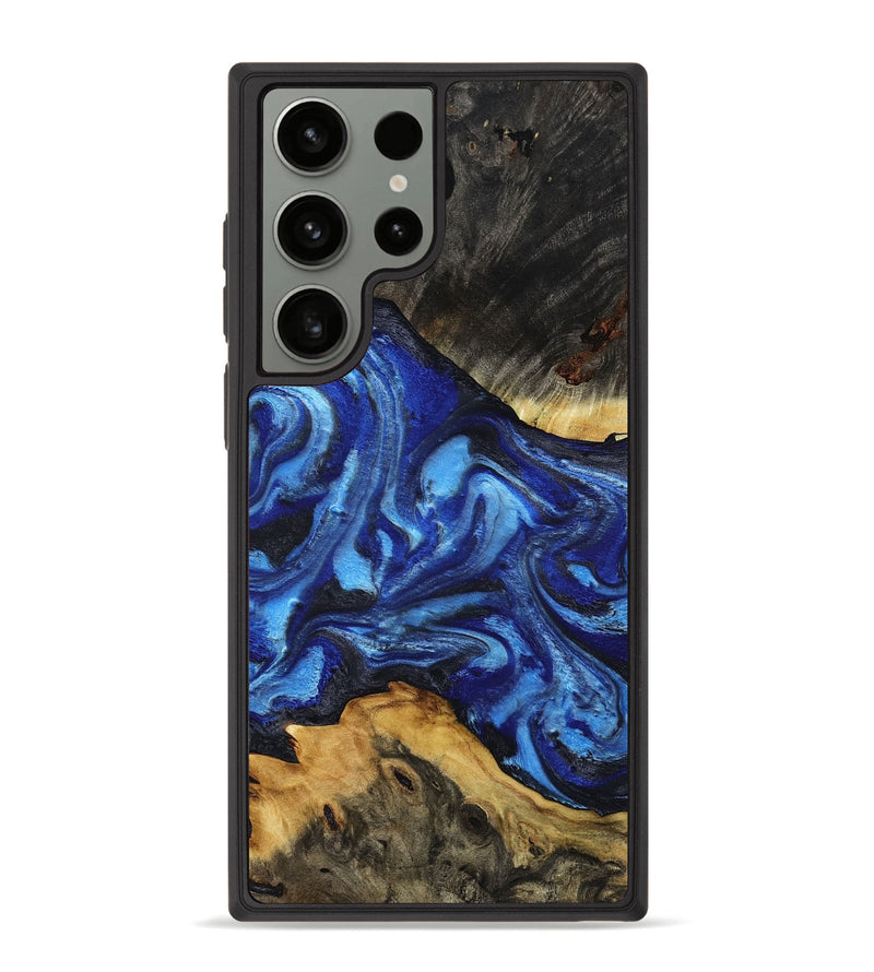 Galaxy S23 Ultra Wood Phone Case - Domenic (Blue, 801408)