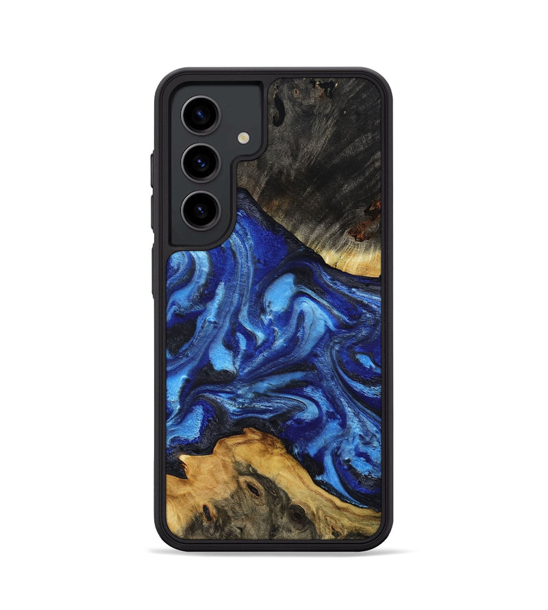 Galaxy S24 Wood Phone Case - Domenic (Blue, 801408)