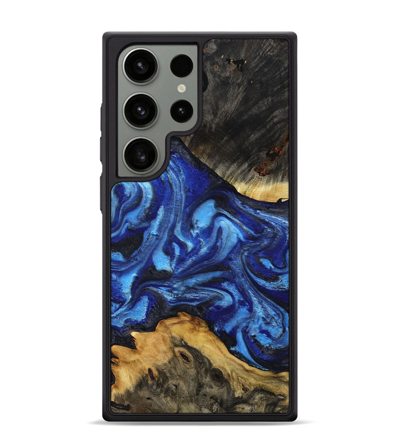 Galaxy S24 Ultra Wood Phone Case - Domenic (Blue, 801408)