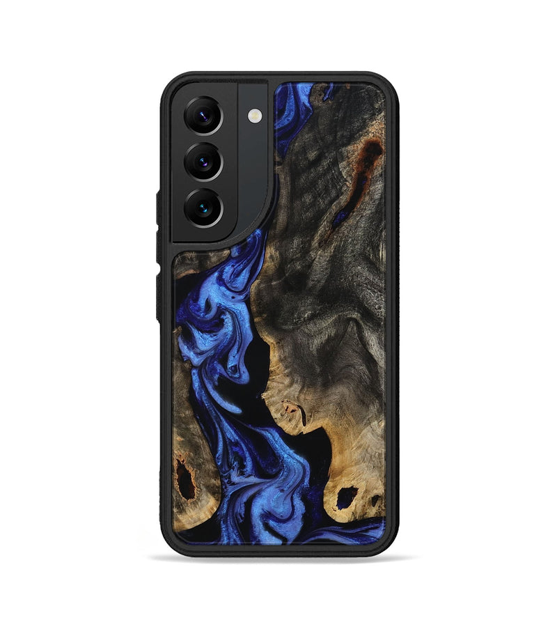 Galaxy S22 Wood Phone Case - Margie (Blue, 801409)