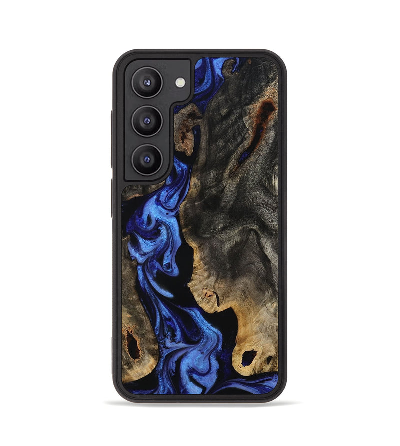 Galaxy S23 Wood Phone Case - Margie (Blue, 801409)