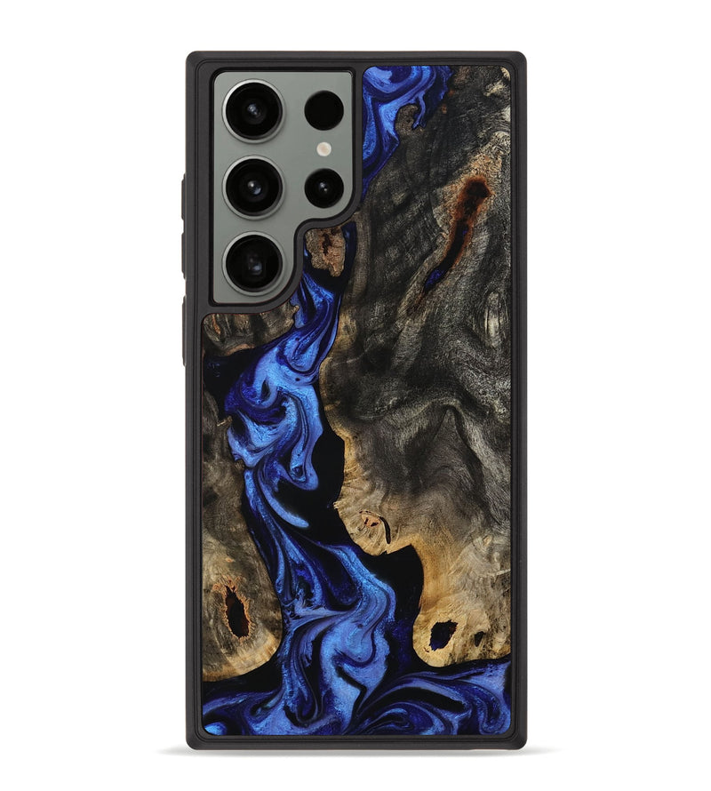 Galaxy S23 Ultra Wood Phone Case - Margie (Blue, 801409)