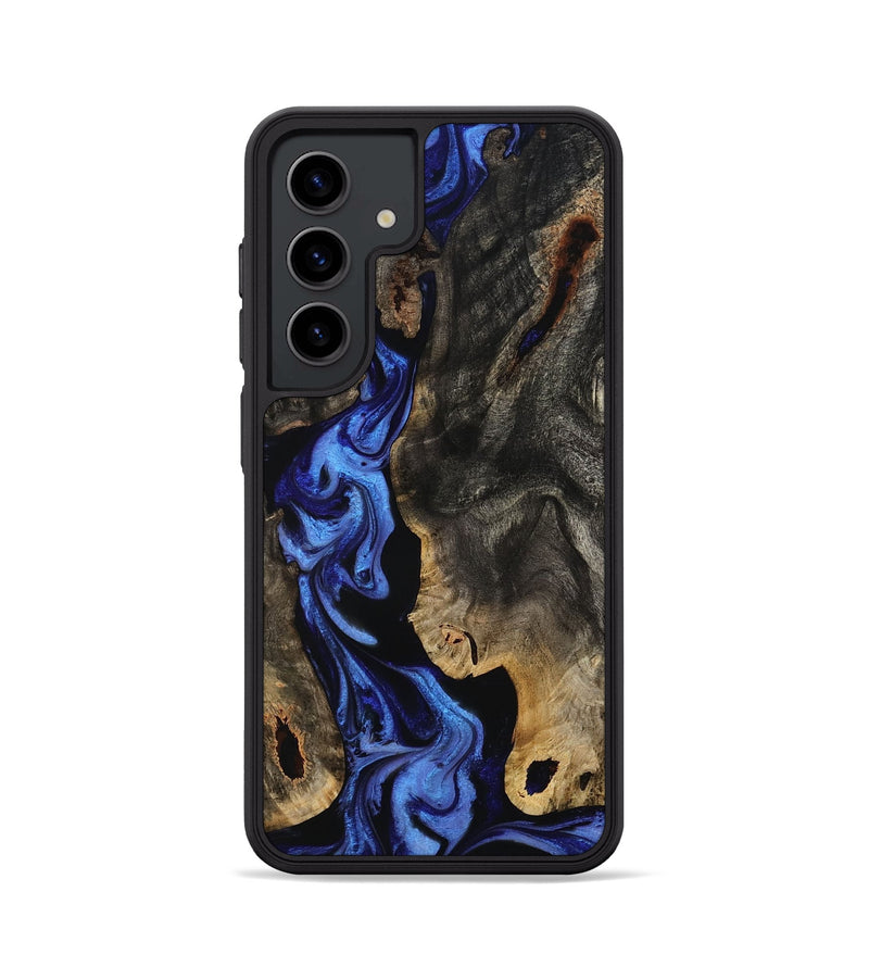 Galaxy S24 Wood Phone Case - Margie (Blue, 801409)