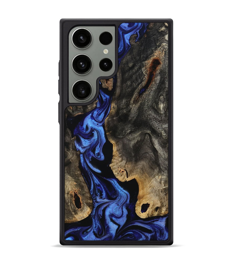 Galaxy S24 Ultra Wood Phone Case - Margie (Blue, 801409)