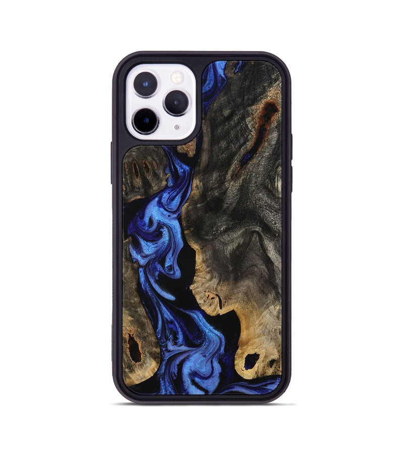 iPhone 11 Pro Wood Phone Case - Margie (Blue, 801409)
