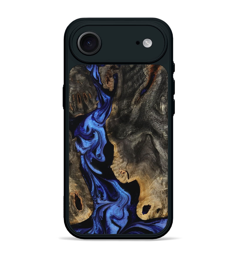 iPhone 17 Air Wood Phone Case - Margie (Blue, 801409)