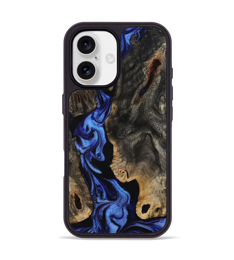 iPhone 17 Wood Phone Case - Margie (Blue, 801409)