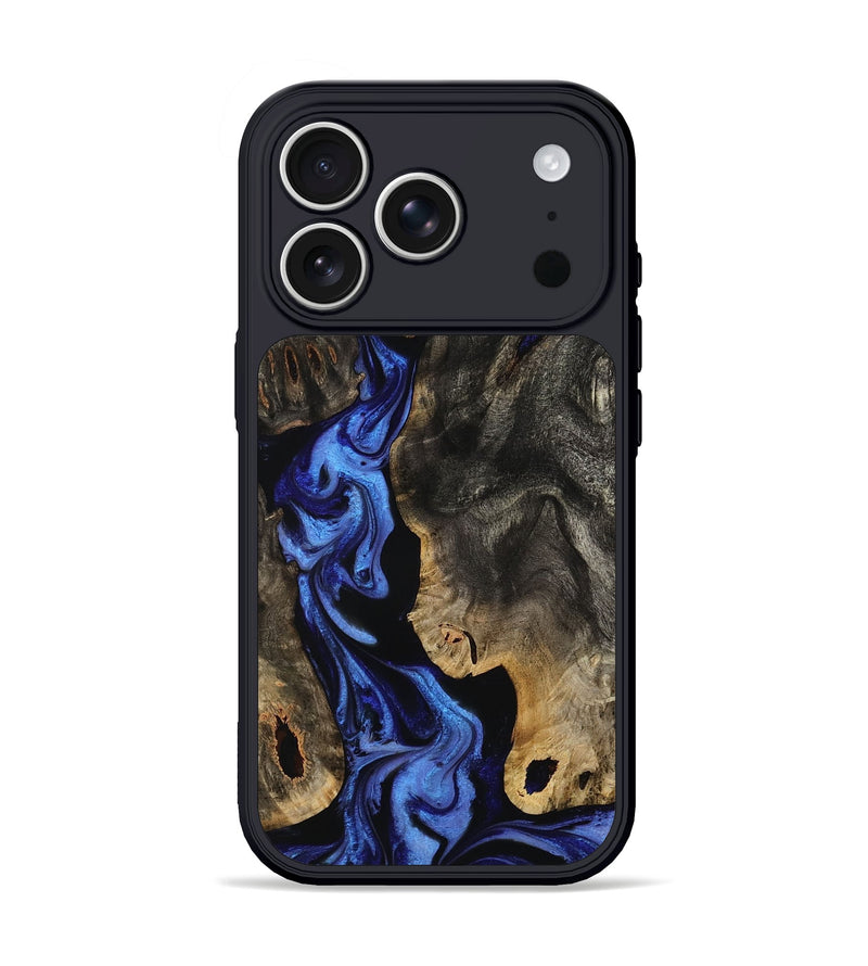 iPhone 17 Pro Wood Phone Case - Margie (Blue, 801409)