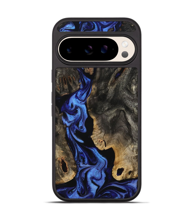 Pixel 10 Wood Phone Case - Margie (Blue, 801409)