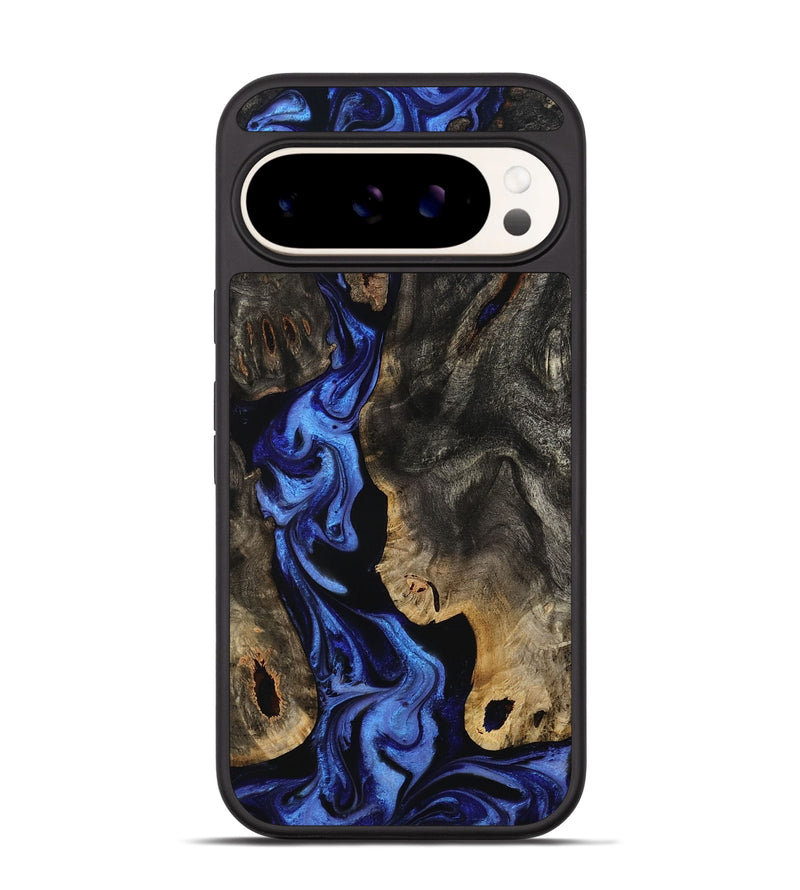 Pixel 9 Pro Wood Phone Case - Margie (Blue, 801409)
