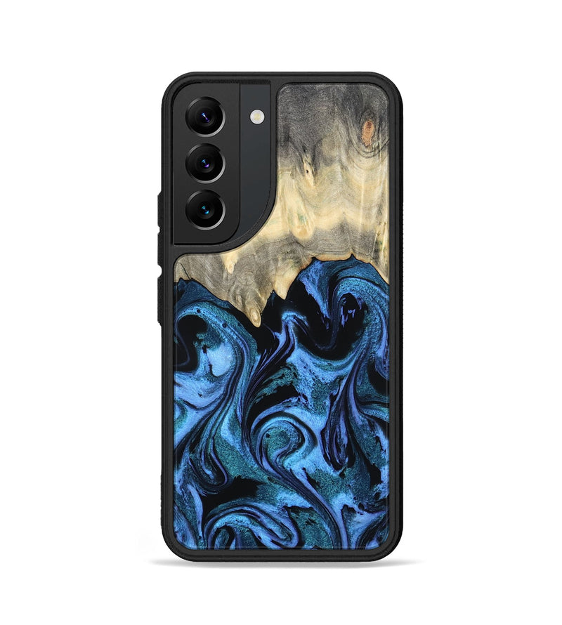 Galaxy S22 Wood Phone Case - Glenda (Blue, 801410)