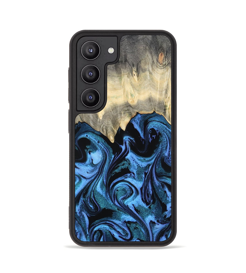Galaxy S23 Wood Phone Case - Glenda (Blue, 801410)