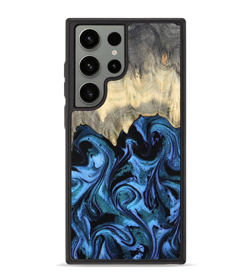 Galaxy S23 Ultra Wood Phone Case - Glenda (Blue, 801410)