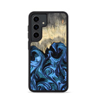 Galaxy S24 Wood Phone Case - Glenda (Blue, 801410)