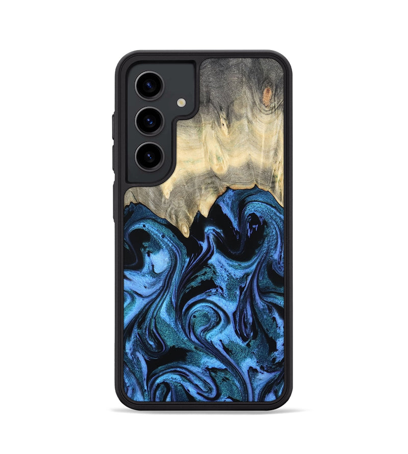 Galaxy S24 Wood Phone Case - Glenda (Blue, 801410)