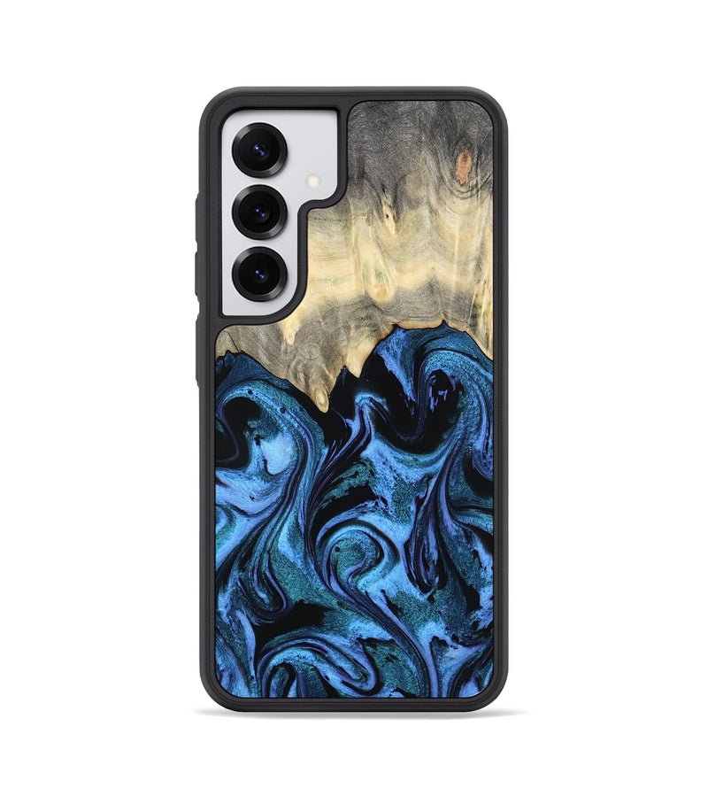 Galaxy S25 Wood Phone Case - Glenda (Blue, 801410)