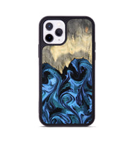 iPhone 11 Pro Wood Phone Case - Glenda (Blue, 801410)