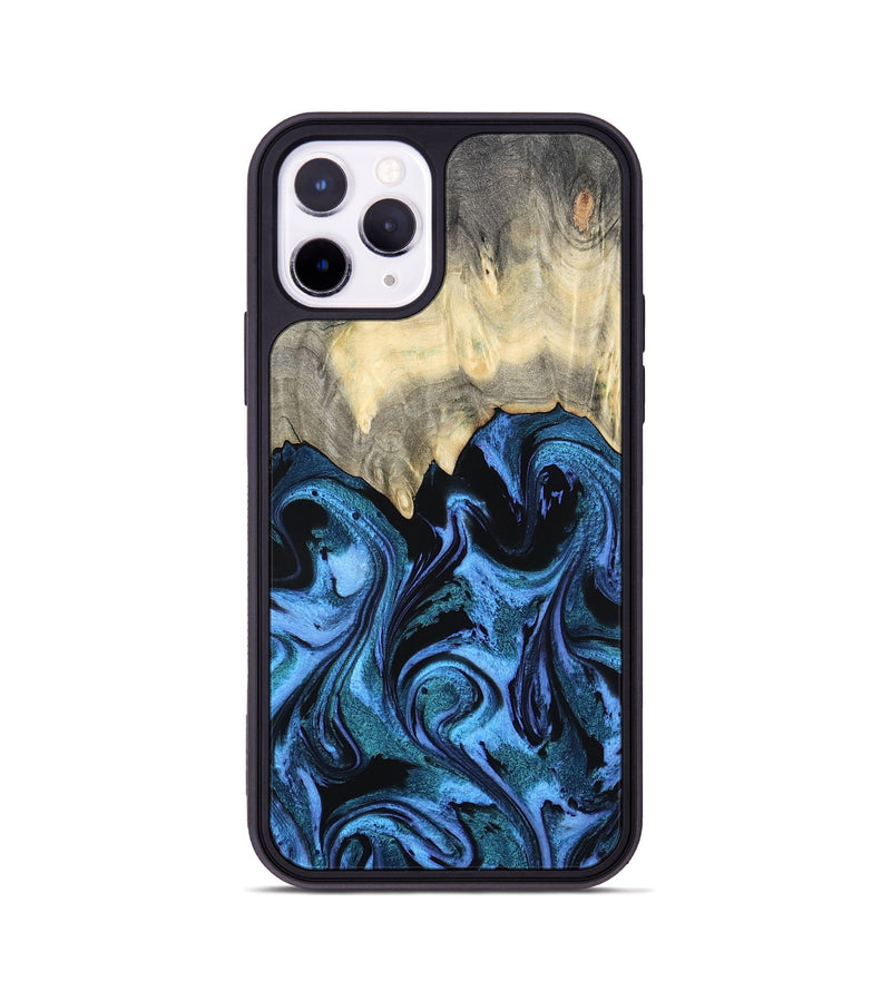 iPhone 11 Pro Wood Phone Case - Glenda (Blue, 801410)